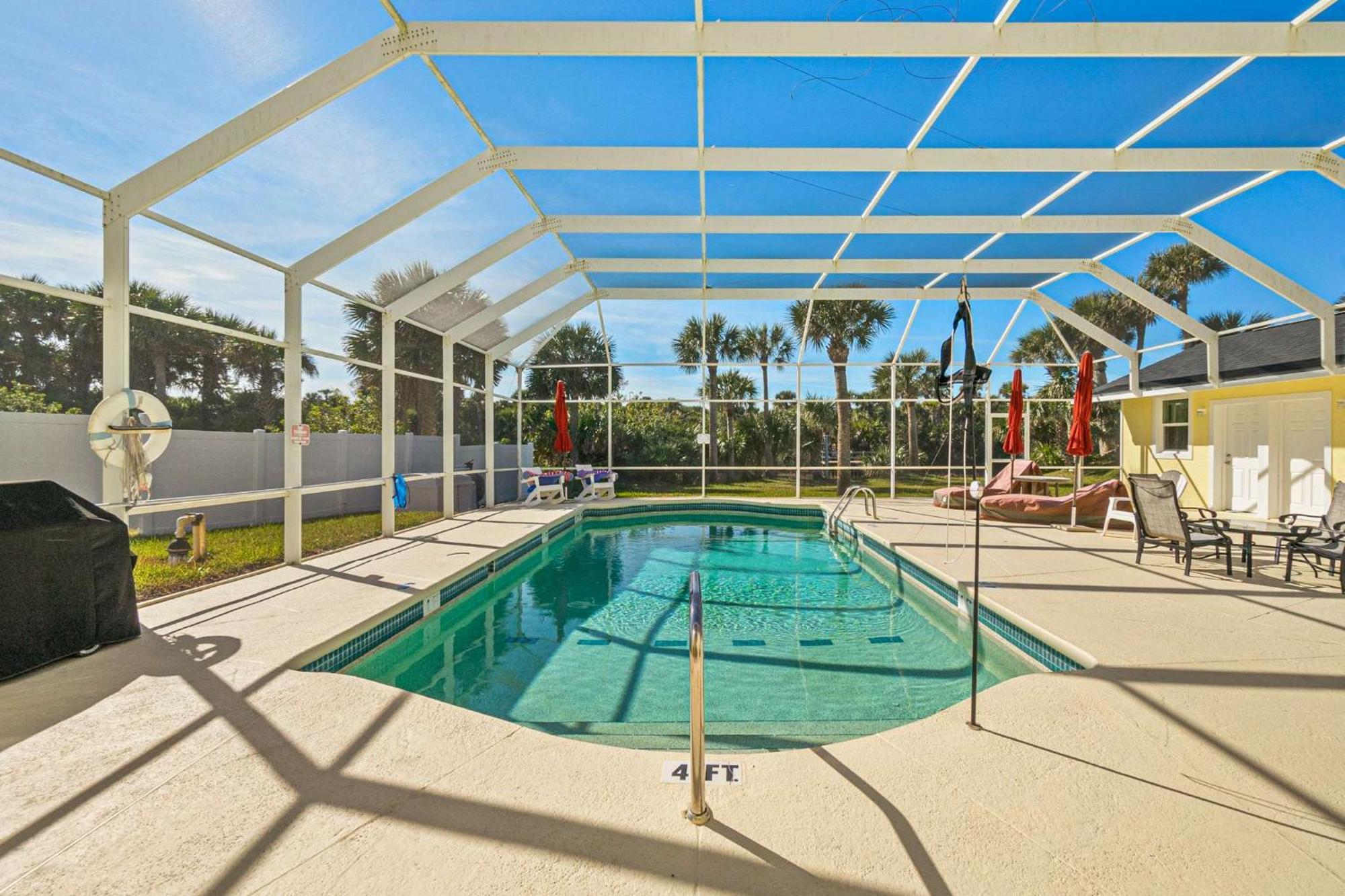 Flagler Beach Bed And Breakfast Pool Bbq Suite ภายนอก รูปภาพ